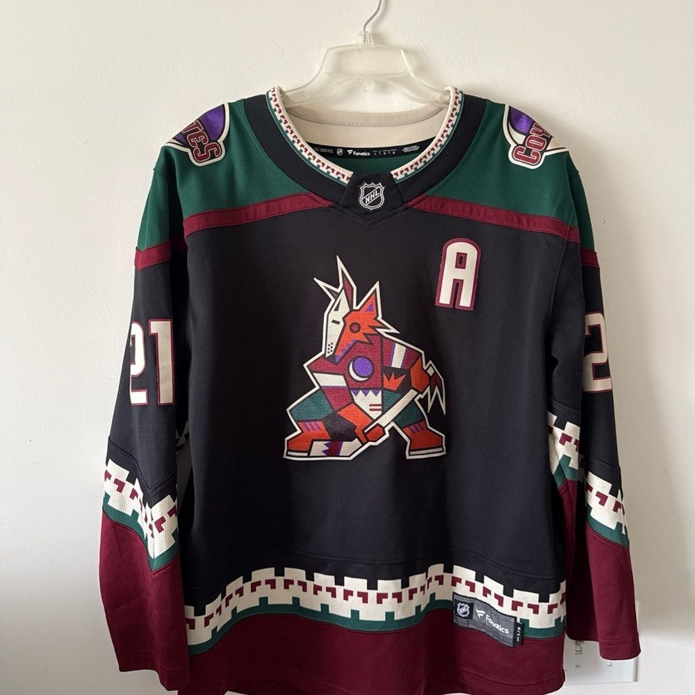 Men’s Fanatics Derek Stepan #21 Arizona Coyotes Retro Kachina Jersey Sz L - RARE